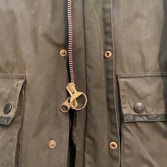 Classic Men's Barbour "Mark Phillips" Wax Jacket - Sage - Size Large - Picture 6 of 11